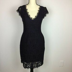 BABATON Aritzia Tobias Bodycon Lace Dress Purple